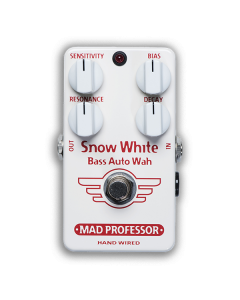 Snow White Bass AutoWah hand wired by Mad Professor