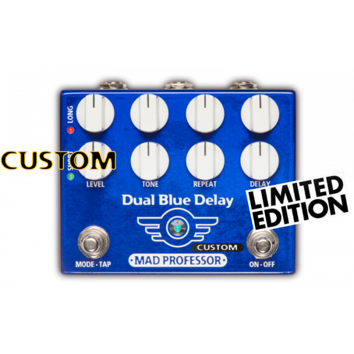 Dual Blue Delay with Deep mod is a Custom Series, Limited Edition 